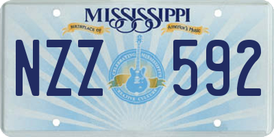 MS license plate NZZ592