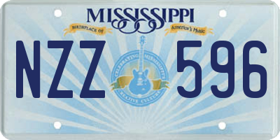MS license plate NZZ596