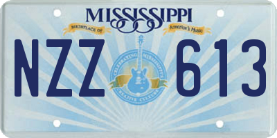 MS license plate NZZ613
