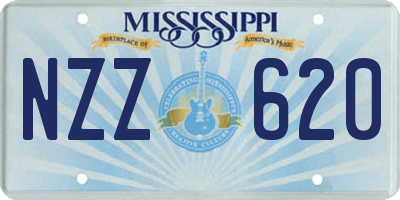 MS license plate NZZ620