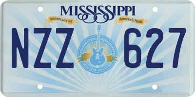 MS license plate NZZ627