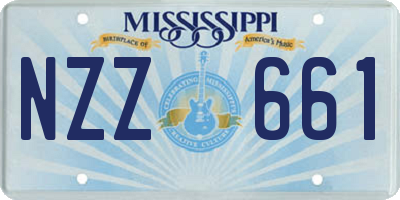 MS license plate NZZ661