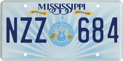 MS license plate NZZ684