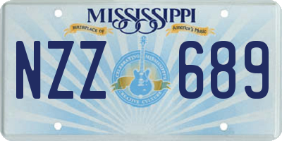 MS license plate NZZ689