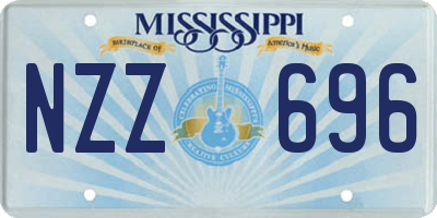 MS license plate NZZ696