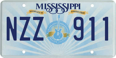 MS license plate NZZ911