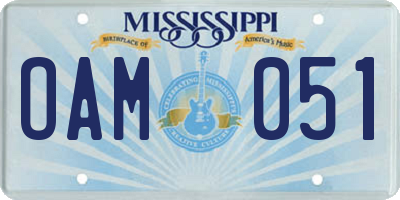 MS license plate OAM051