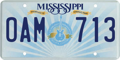 MS license plate OAM713