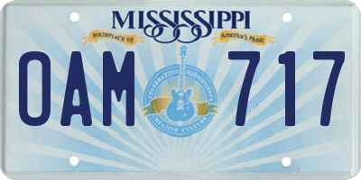 MS license plate OAM717