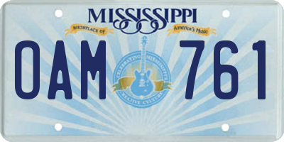 MS license plate OAM761
