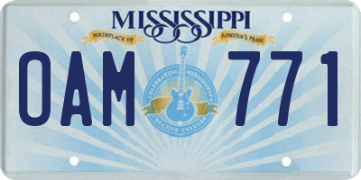 MS license plate OAM771