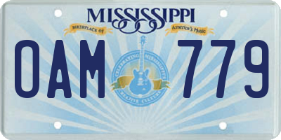 MS license plate OAM779
