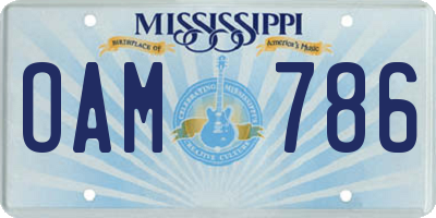 MS license plate OAM786