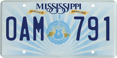 MS license plate OAM791