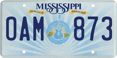 MS license plate OAM873