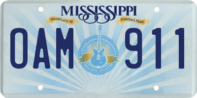MS license plate OAM911