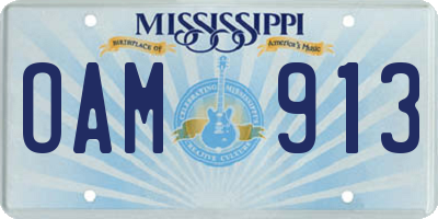 MS license plate OAM913