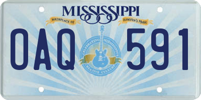 MS license plate OAQ591