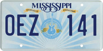MS license plate OEZ141