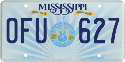 MS license plate OFU627