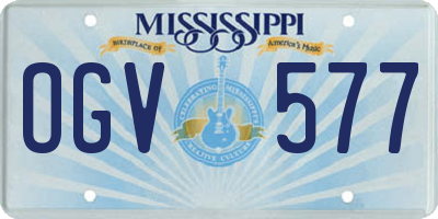 MS license plate OGV577