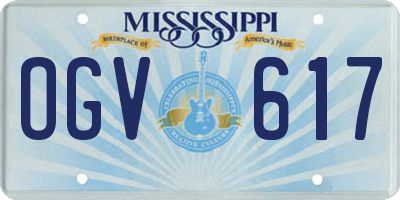 MS license plate OGV617