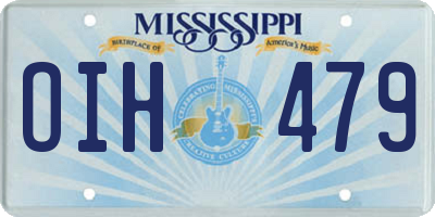 MS license plate OIH479