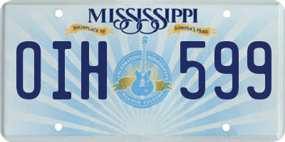 MS license plate OIH599