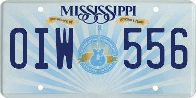 MS license plate OIW556
