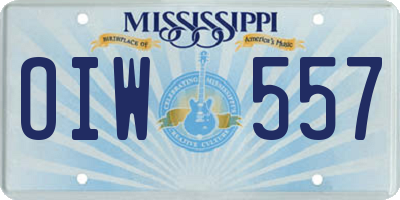 MS license plate OIW557