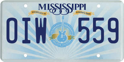 MS license plate OIW559