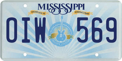 MS license plate OIW569