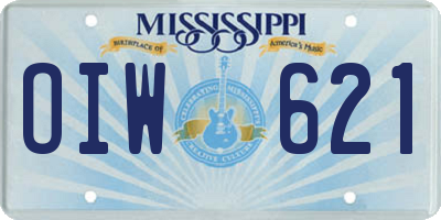MS license plate OIW621