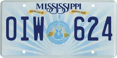 MS license plate OIW624