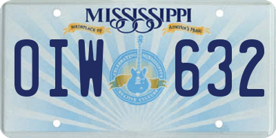 MS license plate OIW632