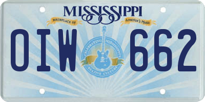 MS license plate OIW662