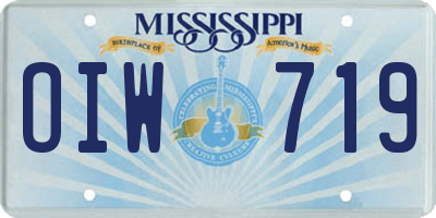MS license plate OIW719