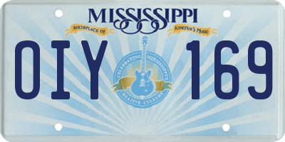 MS license plate OIY169