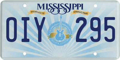 MS license plate OIY295