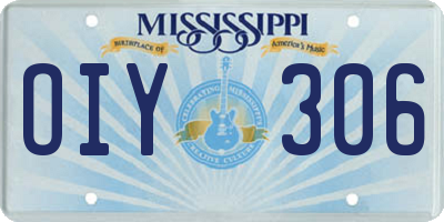 MS license plate OIY306