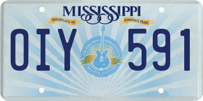 MS license plate OIY591
