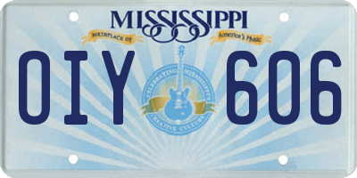 MS license plate OIY606