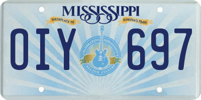 MS license plate OIY697
