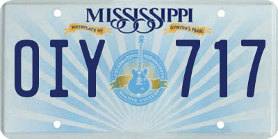 MS license plate OIY717
