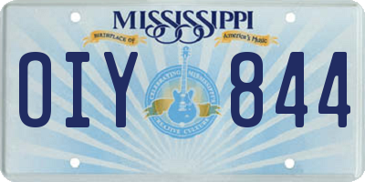 MS license plate OIY844