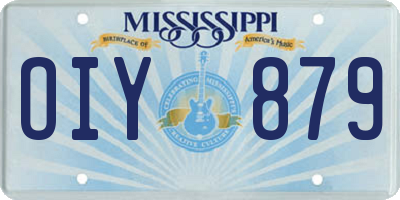 MS license plate OIY879