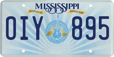 MS license plate OIY895