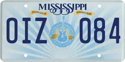 MS license plate OIZ084
