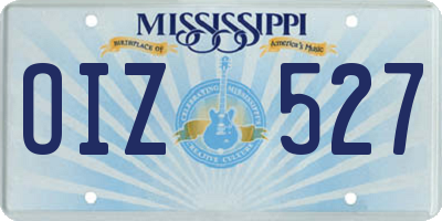MS license plate OIZ527