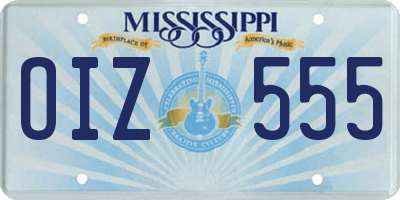 MS license plate OIZ555